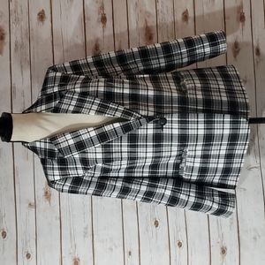 BLAIR Plaid Blazer - Size 12